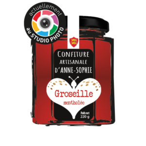 Confiture artisanale groseille mentholée