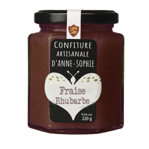 Confiture Artisanale Fraise Rhubarbe
